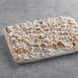 Hahn's Bakery 20-Slice Pre-Cut Traditional Cinnamon German Crumb Cake 1/2 Sheet 11 lb. - 2/Case