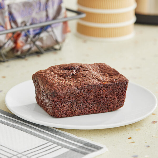 Ne-Mo's Bakery Frozen Individually Wrapped Double Chocolate Cake Bread 4 oz. - 12/Case