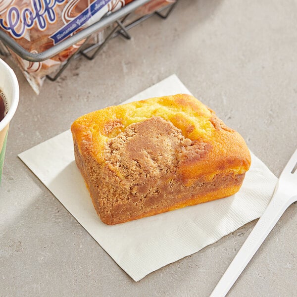 Ne-Mo's Bakery Frozen Individually Wrapped Streusel Coffee Cake 4 oz. - 12/Case