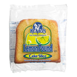 Ne-Mo's Bakery Frozen Individually Wrapped Lemon Pound Cake Slice 4 oz. - 12/Case