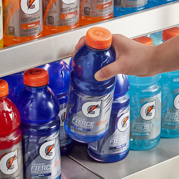 Gatorade Thirst Quencher Fierce Grape Sports Drink 20 fl. oz. - 24/Case