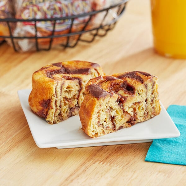 Ne-Mo's Bakery Frozen Individually Wrapped Old Fashioned Cinnamon Roll 4 oz. - 12/Case