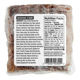 Ne-Mo's Bakery Frozen Individually Wrapped Banana Cake Square 3 oz. - 36/Case