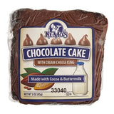 Ne-Mo's Bakery Frozen Individually Wrapped Chocolate Cake Square 3 oz. - 36/Case
