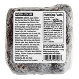 Ne-Mo's Bakery Frozen Individually Wrapped Chocolate Cake Square 3 oz. - 36/Case