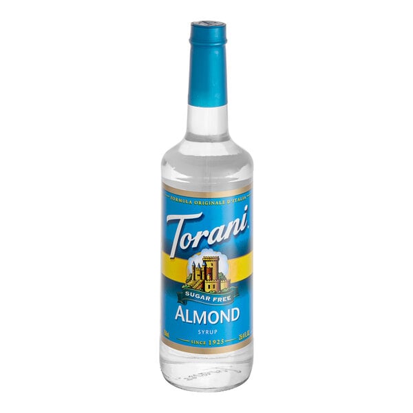 Torani Sugar-Free Almond Flavoring Syrup 750 mL Glass Bottle
