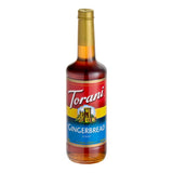 Torani Gingerbread Flavoring Syrup 750 mL Glass Bottle