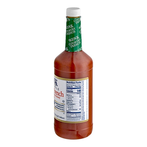 Ken's Foods Country French with Orange Blossom Honey Dressing 32 fl. oz. - 6/Case