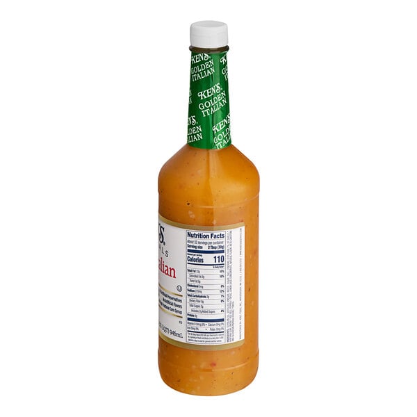Ken's Foods Golden Italian Dressing 32 fl. oz. - 6/Case