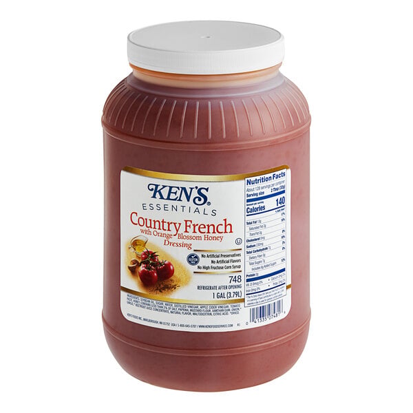 Ken's Foods Country French with Orange Blossom Honey Dressing 1 Gallon