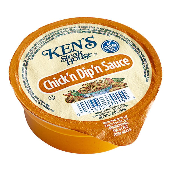 Ken's Foods Chick'n Dip'n Sauce Dipping Cup 2 oz. - 72/Case