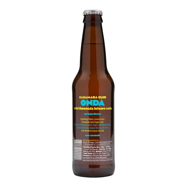 Casamara Club Onda Wild Limonata Leisure Soda 12 fl. oz. - 24/Case