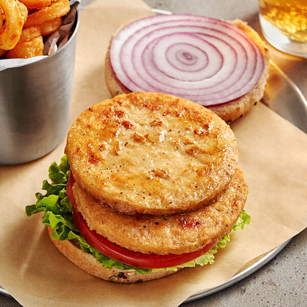 Daring Foods 2.7 oz. Vegan Plant-Based Chicken Patties 10 lb.
