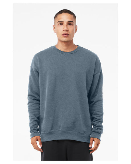 Image 1: Bella Canvas Unisex Sponge Fleece Drop Shoulder CrewneckImage 2: Relaxed fit drop shoulder sweatshirtImage 3: Soft sponge fleece crewneck designImage 4: Blank sweatshirt for custom printingImage 5: Modern oversized streetwear styleImage 6: Premium Bella Canvas fleece apparel
