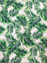 Big Leaves Design Polyester Spandex Fabric - Big Leaves Print, 58"-60" Width