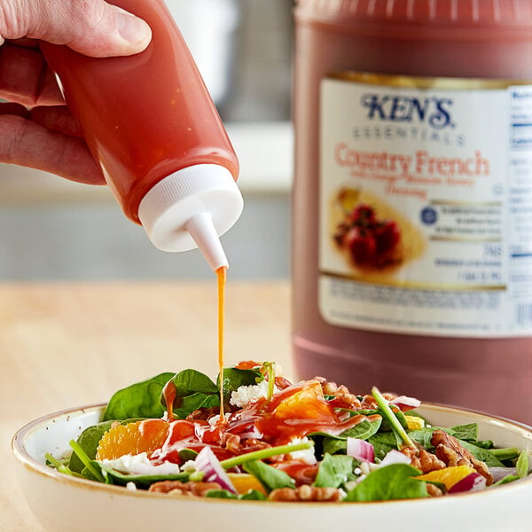 Ken's Foods Country French with Orange Blossom Honey Dressing 1 Gallon - 4/Case