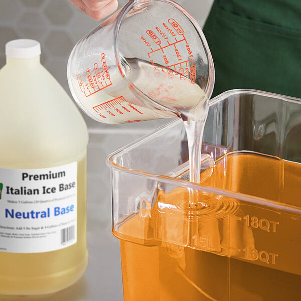 Philadelphia Water Ice Neutral Italian Ice Base 1 Gallon - 4/Case