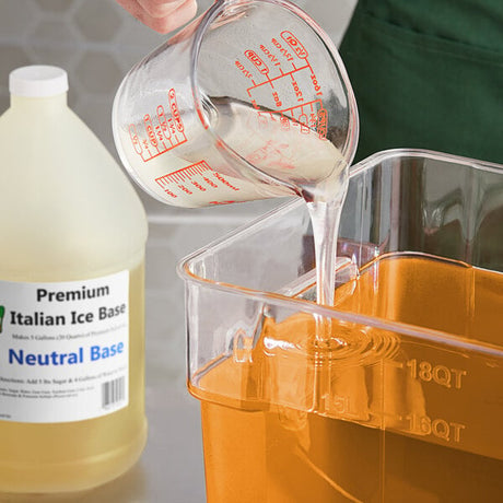 Philadelphia Water Ice Neutral Italian Ice Base 1 Gallon - 4/Case