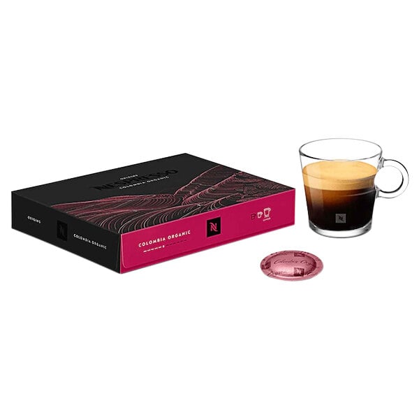 Nespresso Professional Colombia Organic Single Origin Single Serve Coffee Capsules - 50/Pack