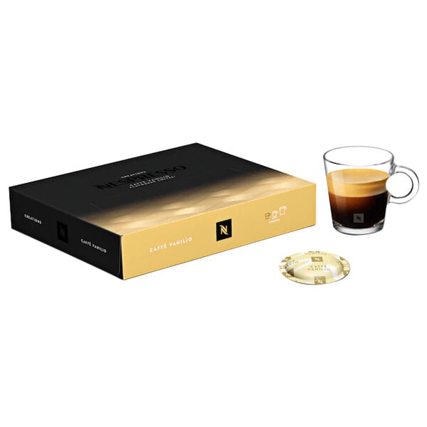 Nespresso Professional Caffe Vanilio (Vanilla) Single Serve Coffee Capsules - 50/Pack