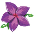 Foil Balloon 39 Inch Linky Plumeria Purple
