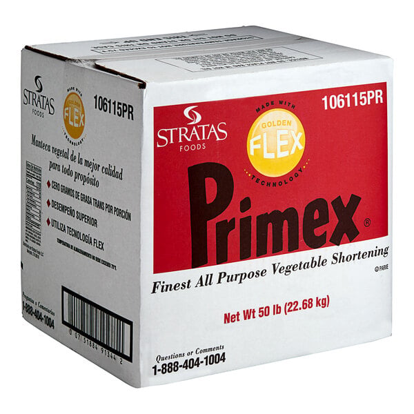 Stratas Primex Golden Flex Donut Fry Shortening 50 lb. – Bulk Deep Frying Fat