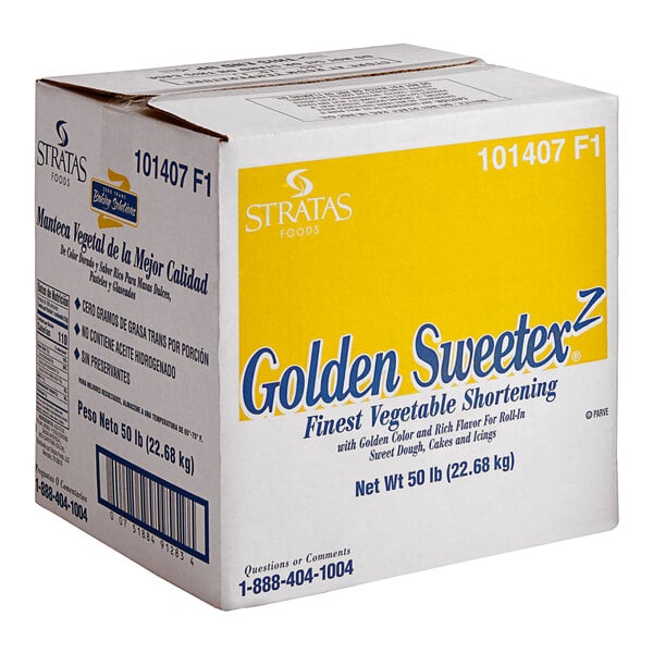 Stratas Golden Sweetex Z Roll-In Shortening 50 lb. – Bulk Baking Shortening
