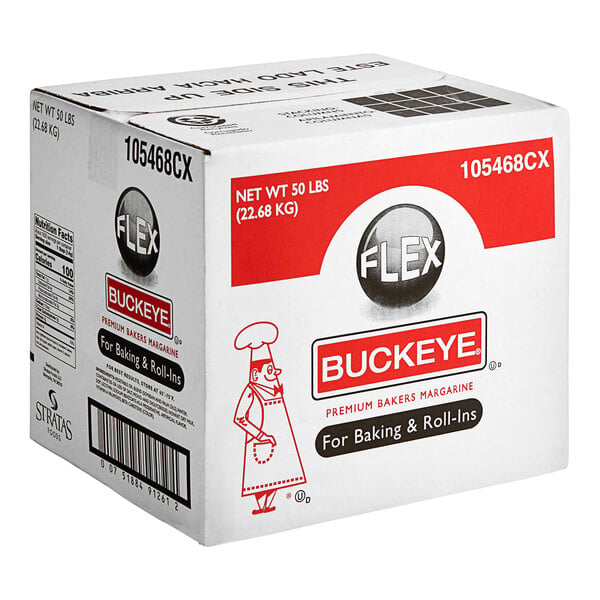 Stratas Buckeye Flex Baker's Margarine Shortening 50 lb. – Versatile Bulk Baking Essential