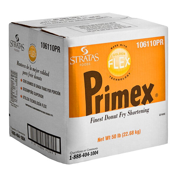 Stratas Primex Golden Flex Donut Fry Shortening 50 lb. – Bulk Deep Frying Fat