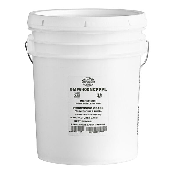 Butternut Mountain Farm pending  Grade Pure Maple Syrup 5 Gallon
