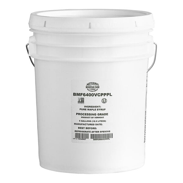 Butternut Mountain Farm pending  Grade Pure Vermont Maple Syrup 5 Gallon