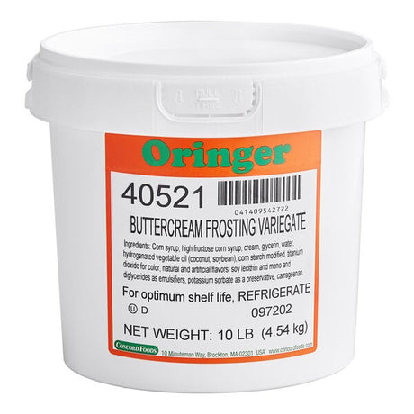 Oringer Buttercream Frosting Variegate 10 lb.
