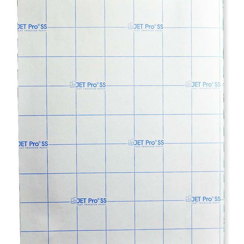 Jet Pro SS Heat Transfer Paper Fabric - Light Colors, 8.5" X 11" (1 Sheet)