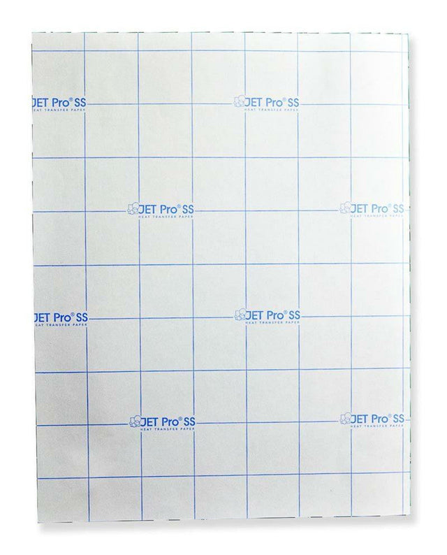 Jet Pro SS Heat Transfer Paper Fabric - Light Colors, 8.5" X 11" (1 Sheet)