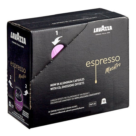Lavazza Espresso Maestro Intenso Single Serve Capsules for Nespresso* Original Machines - 10/Box