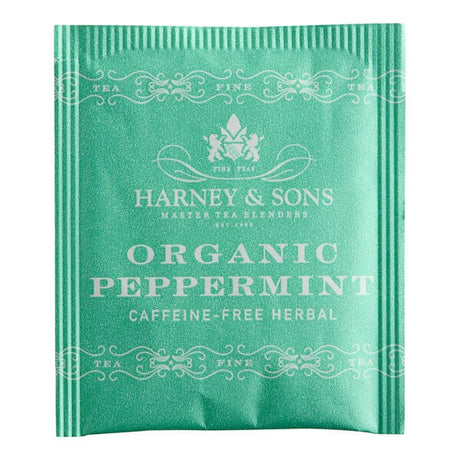 Harney & Sons Organic Peppermint Herbal Tea Bags - 50/Box