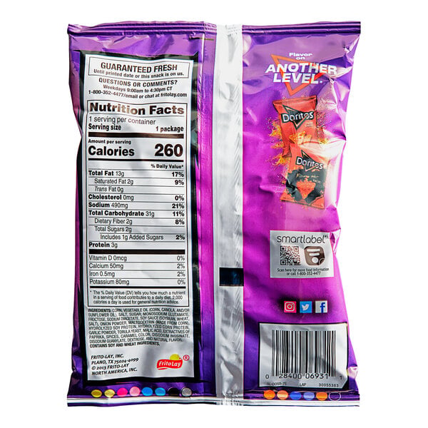 Doritos Spicy Sweet Chili Flavored Tortilla Chips 1.75 oz. - 64/Case