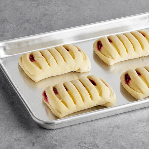 Bridor Ready-to-Bake Cherry Greek Yogurt Danish 4.1 oz. - 60/Case
