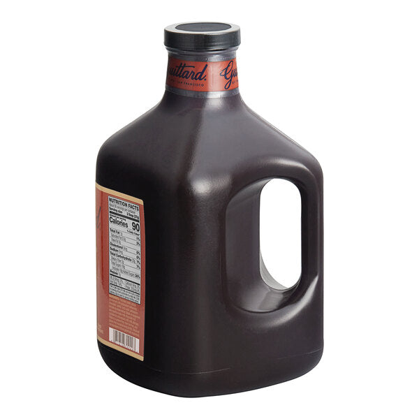 Guittard Sweet Ground Dark Chocolate Flavoring Sauce 101 fl. oz.