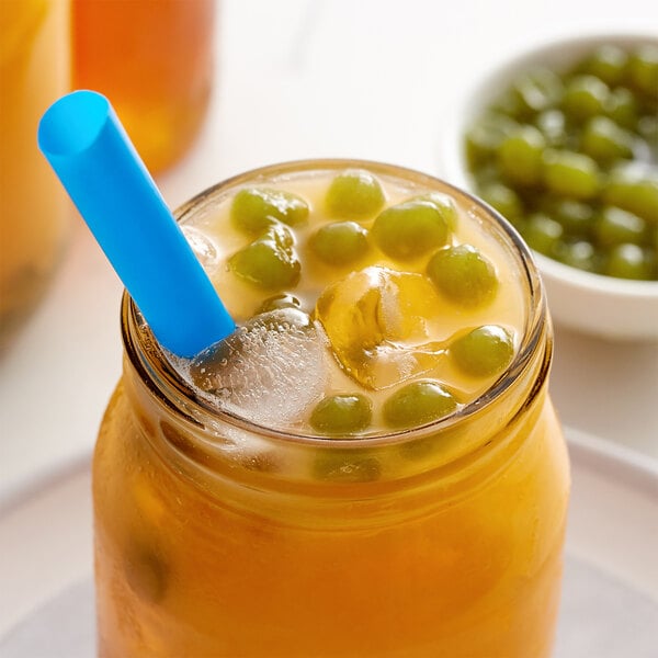 Bossen Matcha Crystal Boba in Syrup 4.4 lb. - 6/Case