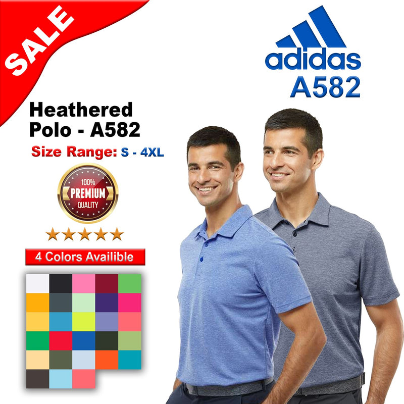 Adidas® Heathered Polo