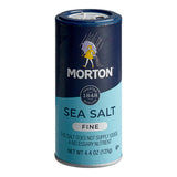 Morton Fine Sea Salt 4.4 oz. - 12/Case