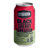 Stubborn Black Cherry Tarragon Soda 12 fl. oz. - 18/Case