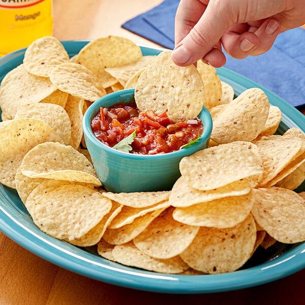 Tostitos Crispy Rounds Tortilla Chips 16 oz. - 8/Case