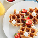 White Toque Heritage Small Liege Butter and Margarine Waffle 1.94 oz. - 36/Case