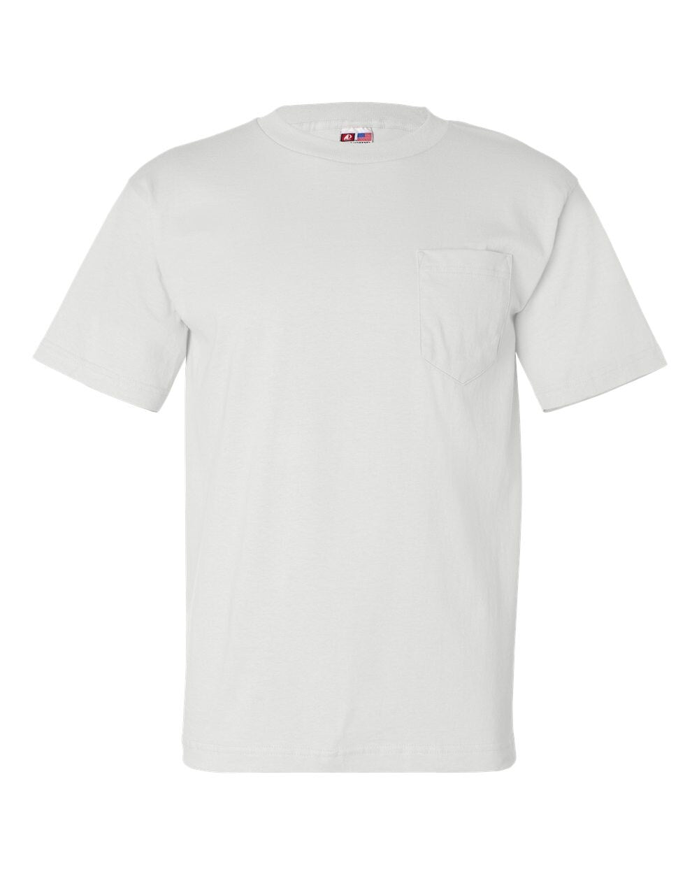 USA-Made Short Sleeve Crewneck Pocket T-Shirt