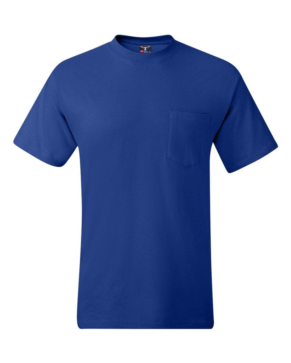 Hanes® Short Sleeve Crewneck Pocket T-Shirt