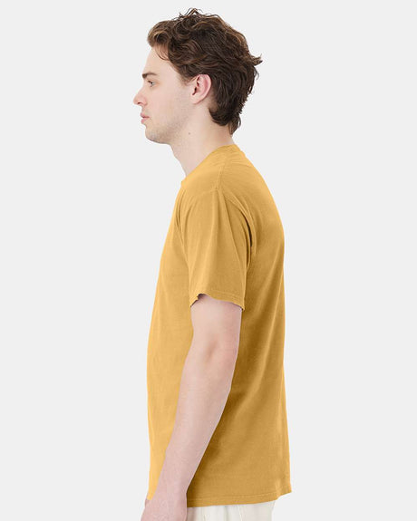 ComfortWash Hanes garment-dyed cotton pocket crewneck T-shirt