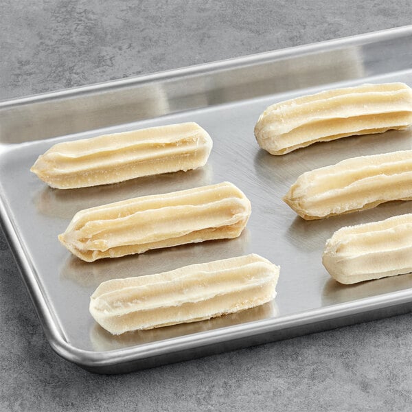 White Toque 4 1/4" Caramel Filled Churros 4 lb. - 4/Case