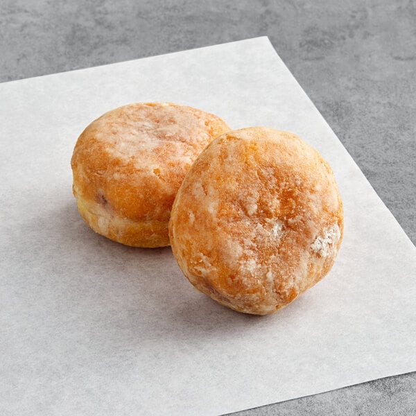 White Toque Heritage Raspberry Filled Mini Beignet - 105/Case
